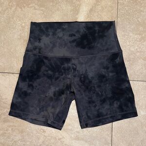Lululemon Align HR 6” (5.5) Shorts Diamond Dye Pitch Grey Graphite size 6